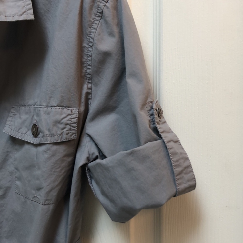 JCrew Factory Belted dress convertible sleeves - Picture 3 of 6